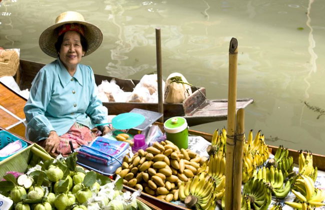 Schwebender Markt Damnern und Fluss Kwai mit Mittagessen - Tagestour - Foto 1
